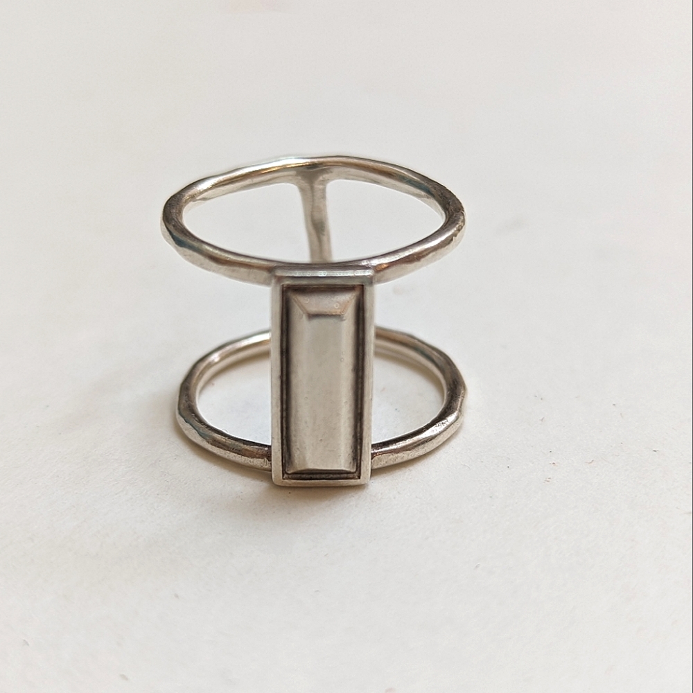 Minimalist Sterling Silver Bar Ring
